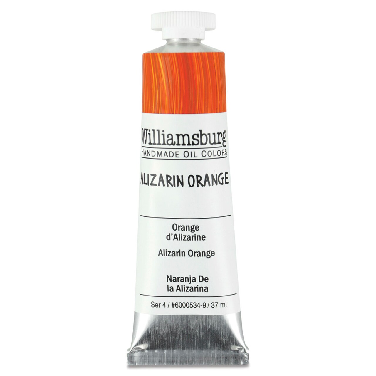 Williamsburg Handmade Oil Paint - Alizarin Orange, 37 ml tube